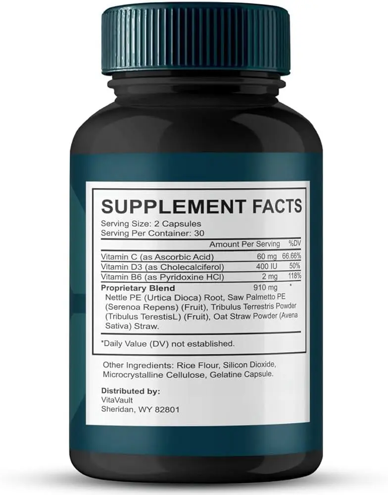 Total Control 24 Bottle Back label